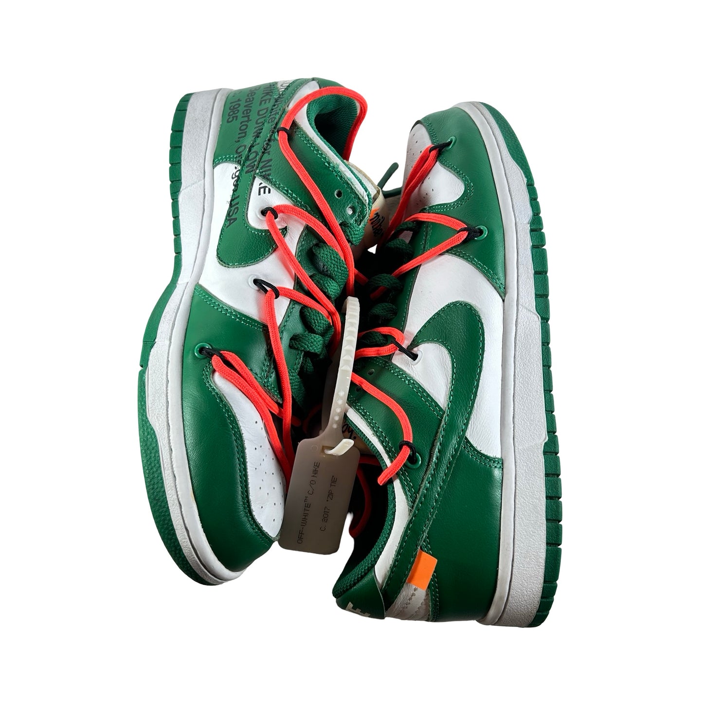 CT0856 100 Nike Dunk Low Off-White Green [USED] - 8.5 M (Used) (No Box)