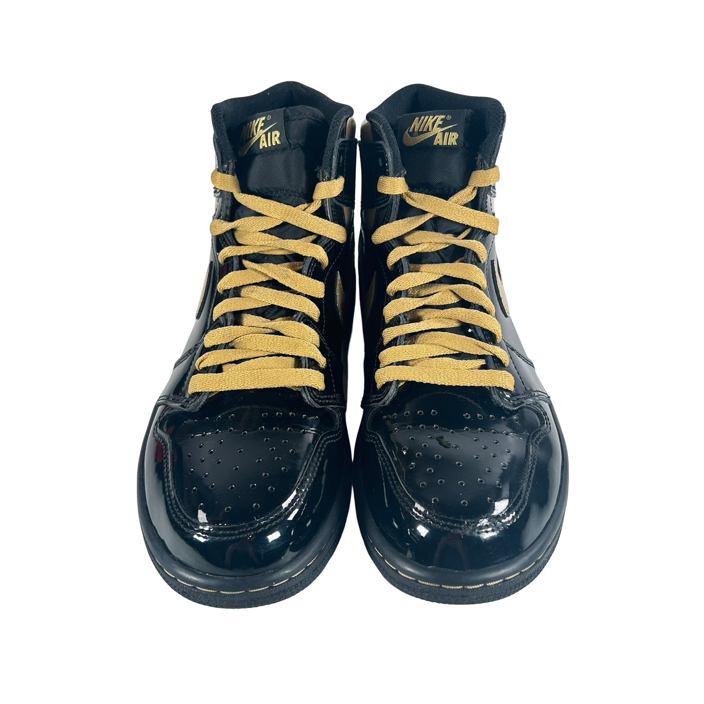555088 032 Jordan 1 Black/Gold [USED] - 9 M (Used)