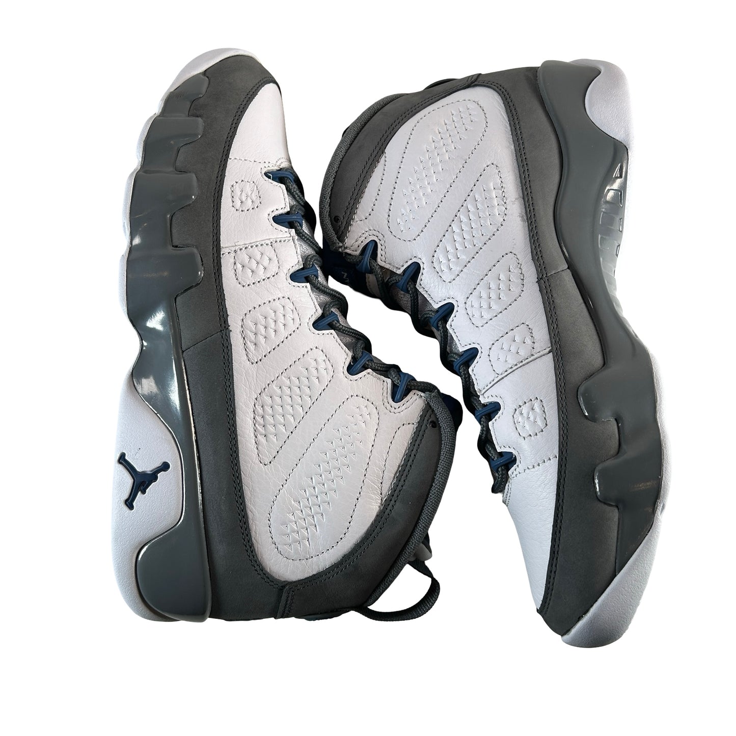 HV4794 100 Jordan 9 Retro Flint Grey French Blue (2026) [USED] - 9.5 M (VNDS)