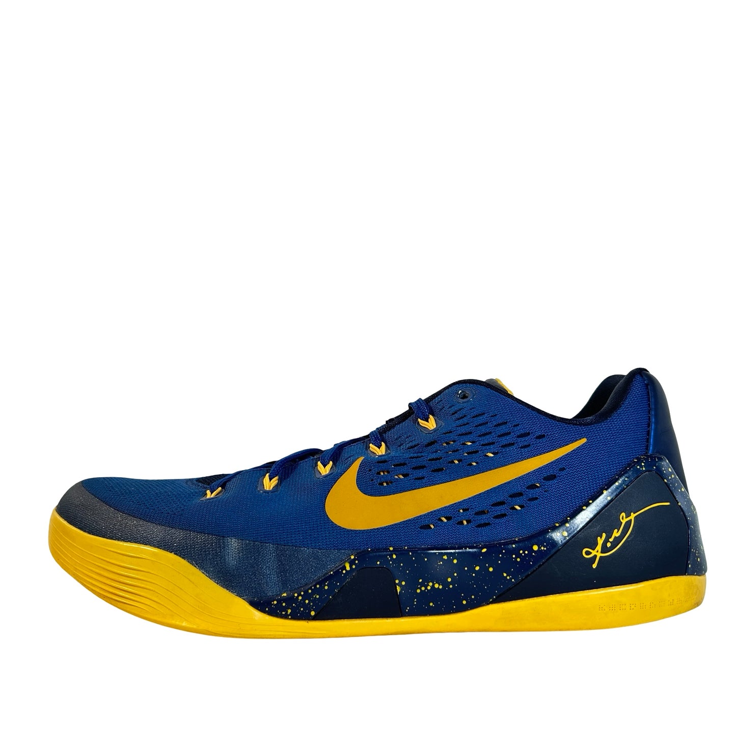646701 474 Nike Kobe 9 EM Gym Blue University Gold [USED] - 12 M (Used)