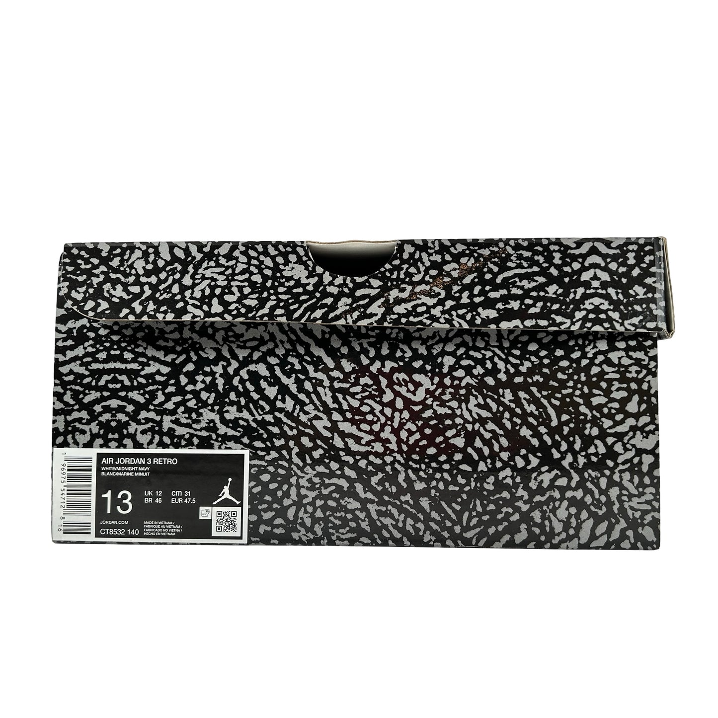 CT8532 140 Jordan 3 Retro Azul marino medianoche