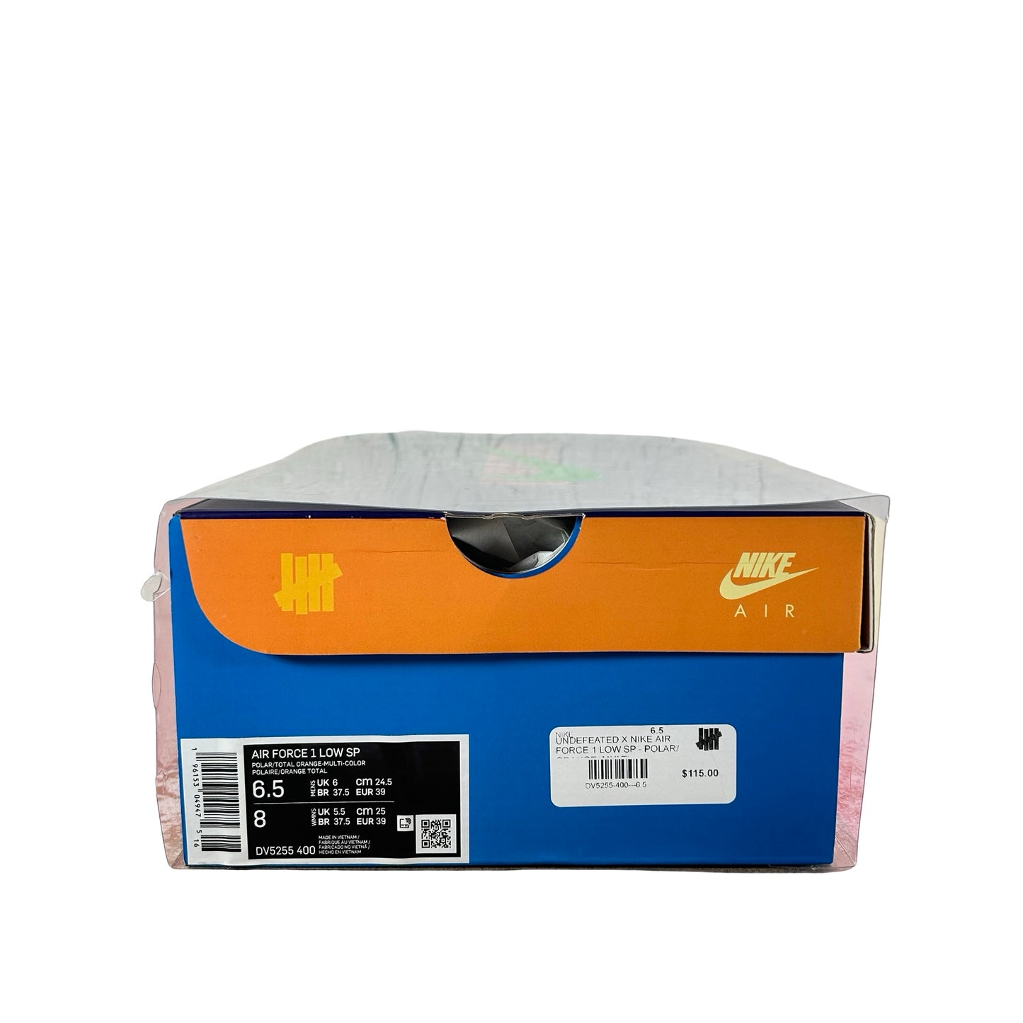 DV5255 400 Nike Air Force 1 Low SP UNDFTD Multi-Patent [USED] - 6.5 M (Used)