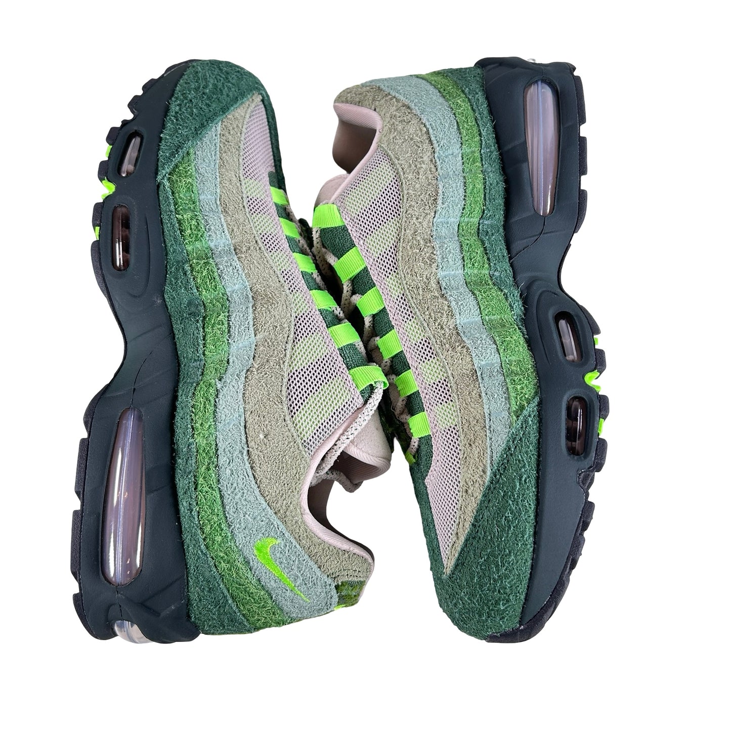 IQ3986 300 Nike Air Max 95 Big Bubble Ducks of a Feather Oregon Ducks The Woods
