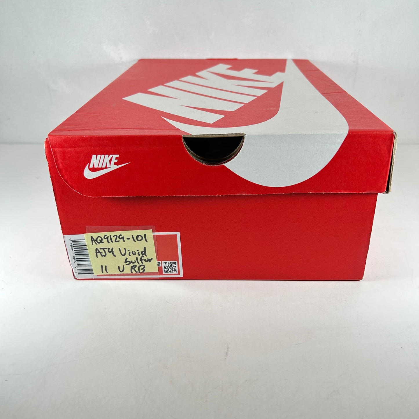 AQ9129 101 Jordan 4 Retro Vivid Sulfur (Women's) [USED] - 11 W (Used) (Replace Box) (No Insoles)