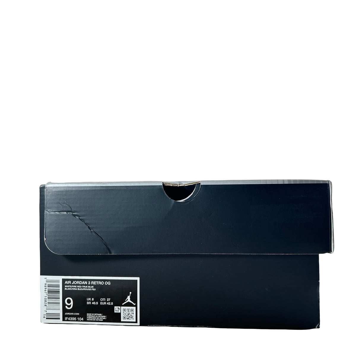 IF4396 104 Air Jordan 3 Retro True Blue (2026) [USED] - 9 M (Used)