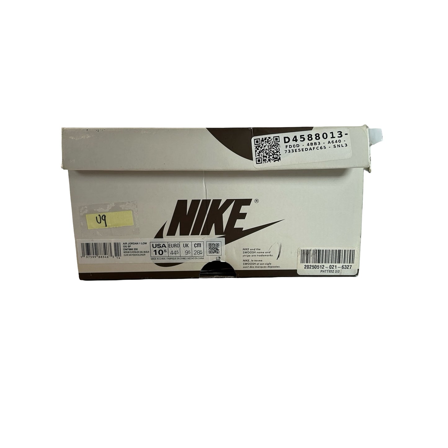 DM7866 200 Jordan 1 Retro Low OG SP Travis Scott Medium Olive [USED] - 10.5 M (Used9)
