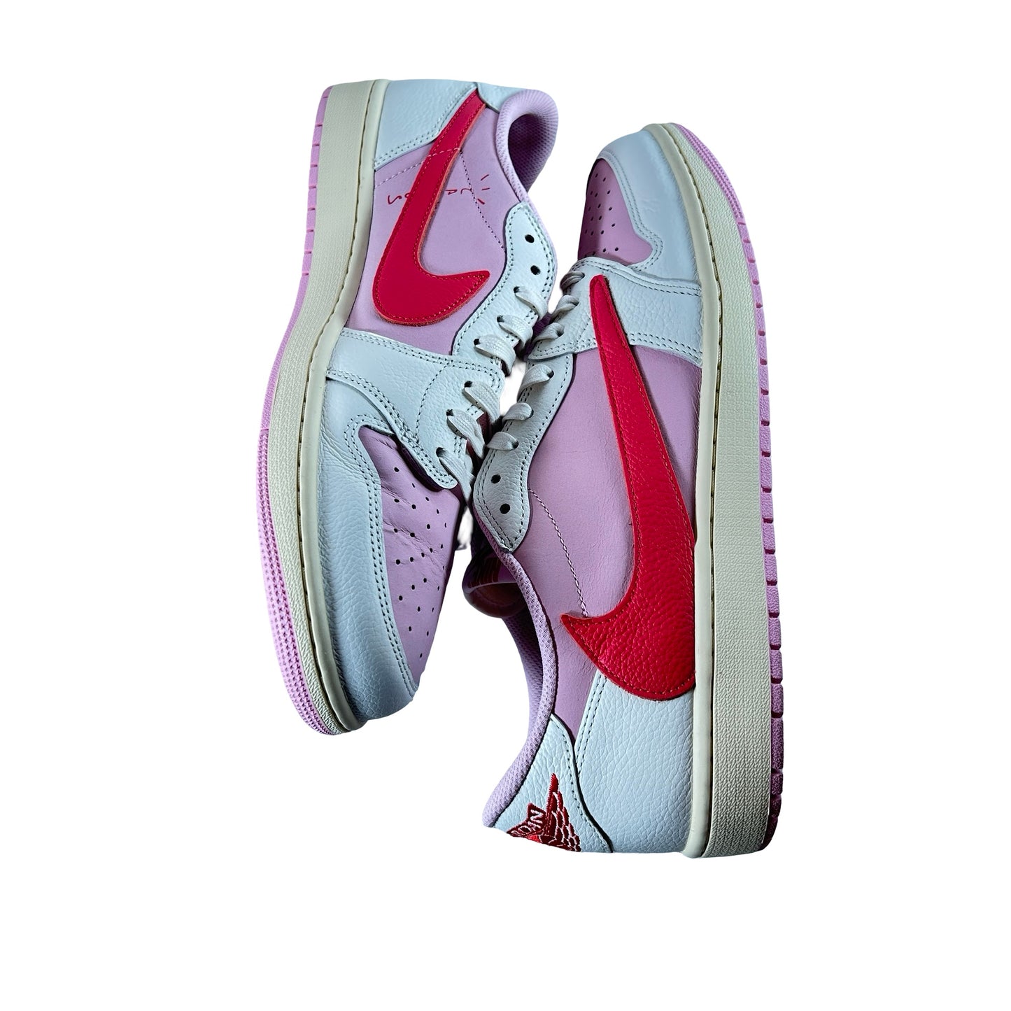 IQ7604 101 Jordan 1 Retro Low OG SP Travis Scott Sail Tropical Pink [USED] - 13 M (Used)
