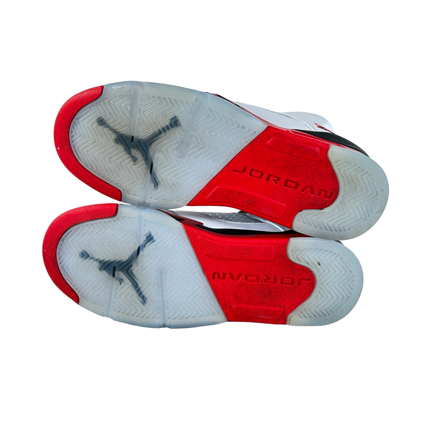 HQ7980 101 Jordan 5 Retro Fire Red Black Tongue (2025) (GS) [USED] - 4.5 Y (Used)