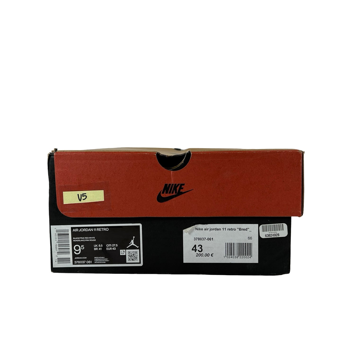 378037 061 Jordan 11 Bred (2019) [USED] - 9.5 M (Used5)