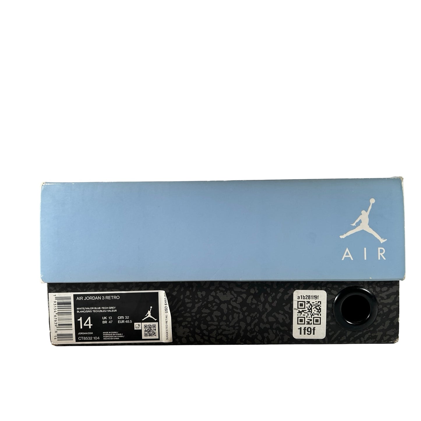 CT8532 104 Jordan 3 Retro UNC (2020) [USED] - 14 M (Used)