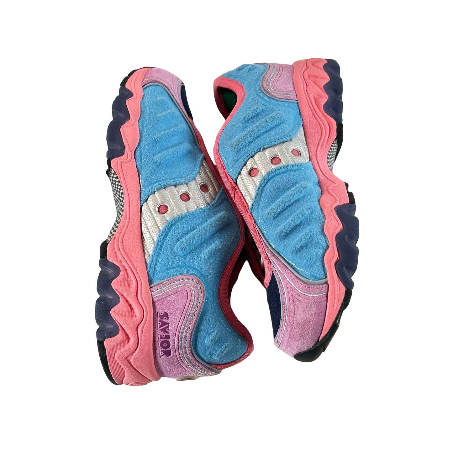 S70922-2 Saucony Matrix Jae Tips No Shoes In The House Blue Pink [USED] - 6 M (Used)