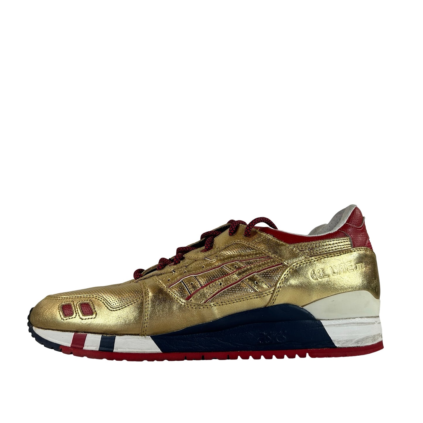 H41JK 9494 ASICS Gel-Lyte III KFE USA Gold [USED] - 13 M (Used)