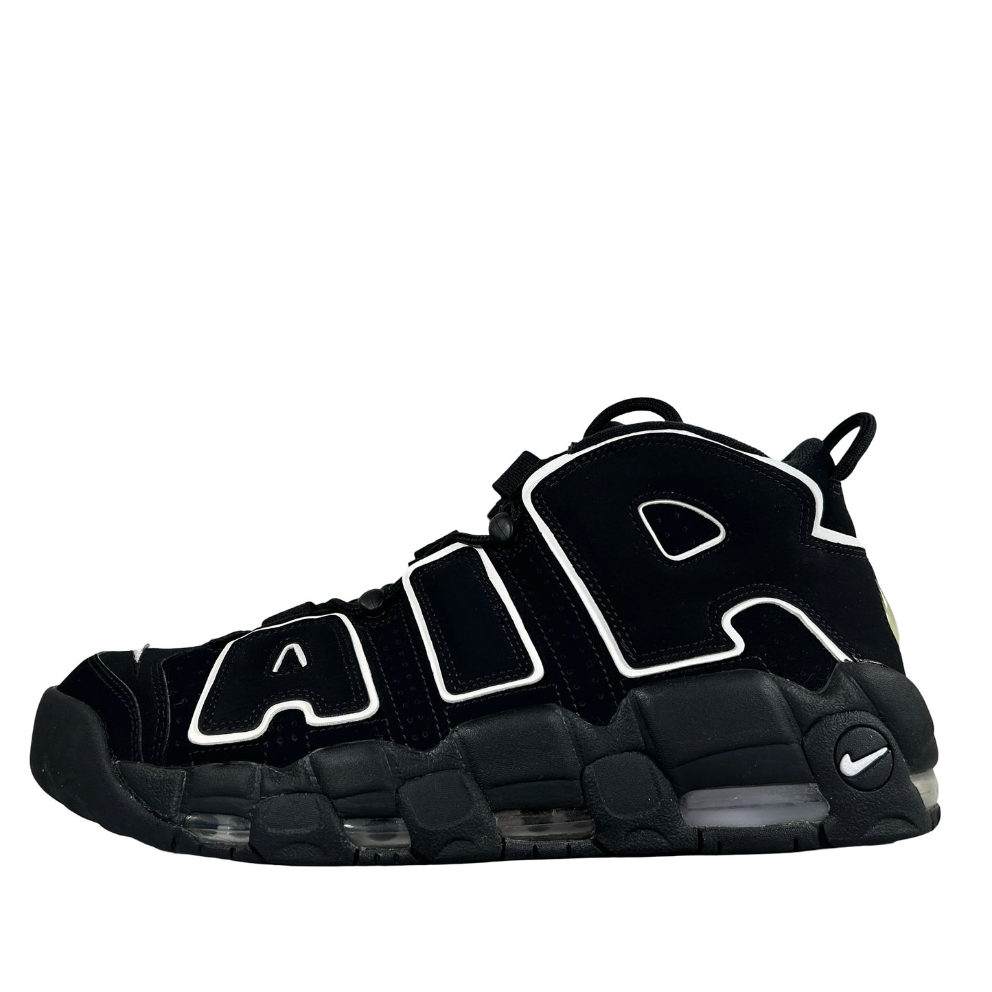 414962 002 Nike Air More Uptempo Black White [USED] - 12 M (Used)