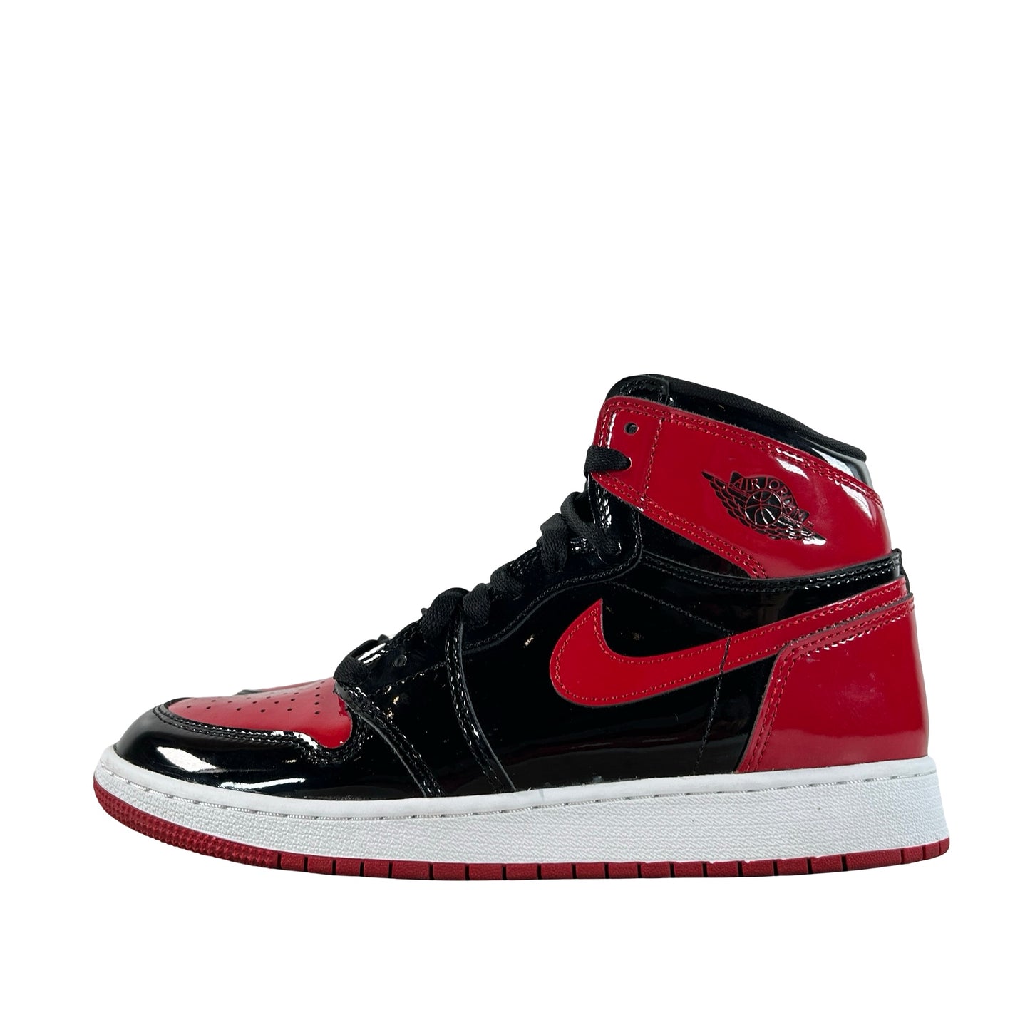 575441 063 Jordan 1 Retro High OG Patent Bred (GS) [USED] - 7 Y (Used3) (No Box3)