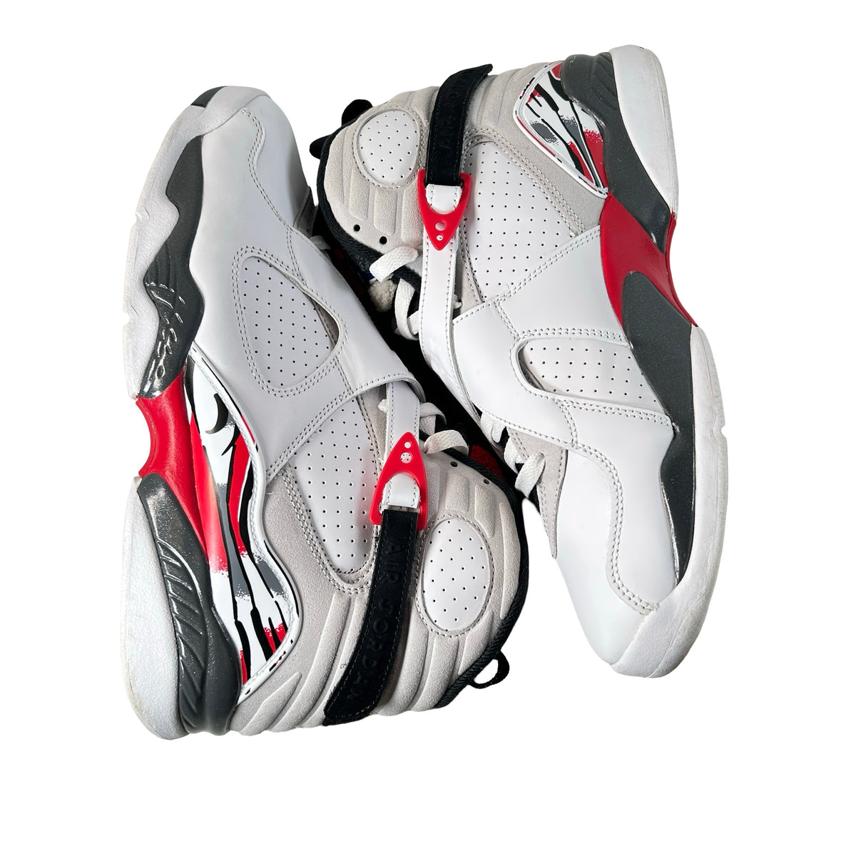 305381 100 Jordan 8 Retro White True Red (2025) [USED] - 10 M (Used8)