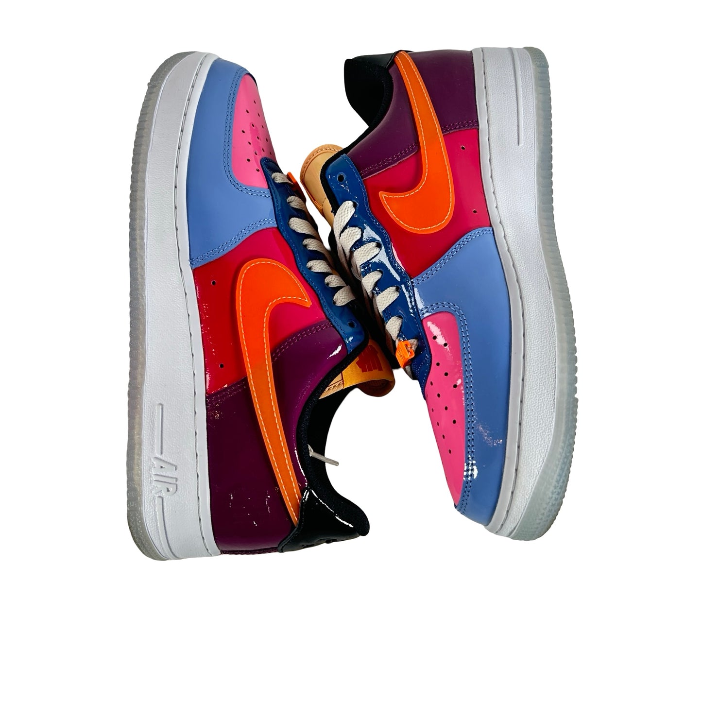 DV5255 400 Nike Air Force 1 Low SP Undefeated Multi-Patent Total Orange [USED] - 9 M (Used) (No Sleeve)