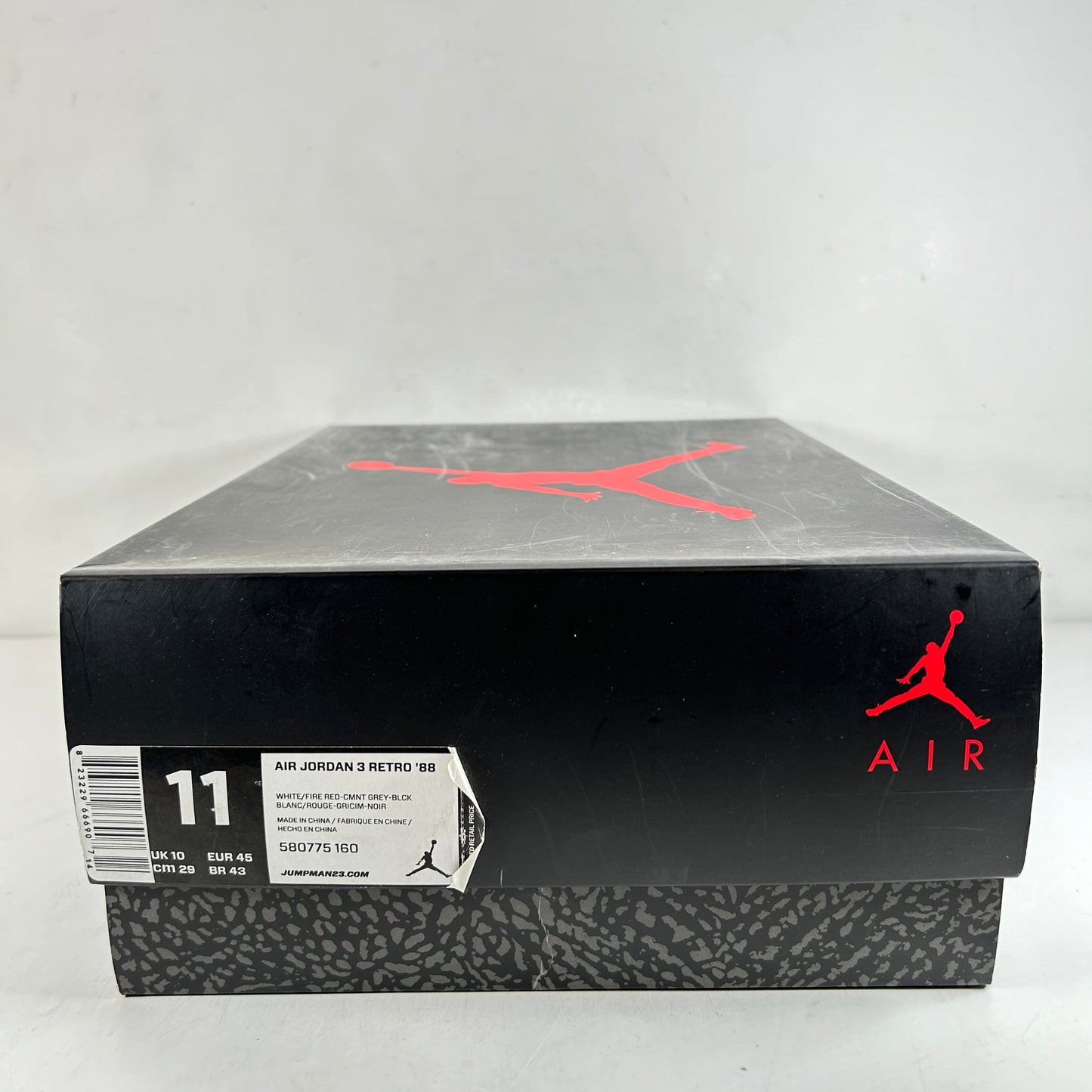 580775 160 Jordan 3 Retro White Cement '88 Dunk Contest (2013) - 11 M (VNDS)