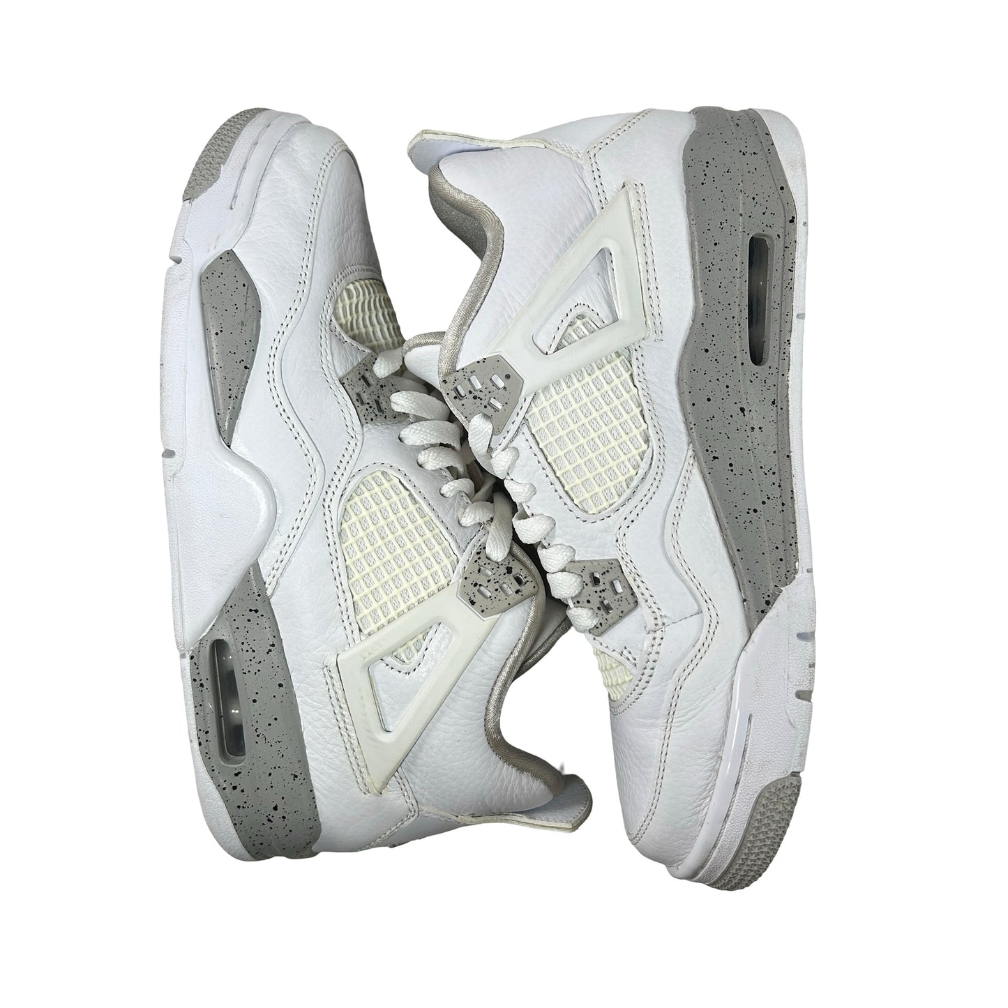 DJ4699 100 Jordan 4 Retro White Oreo (2021) (GS) [USED] - 6.5 Y (Used) (No Box)
