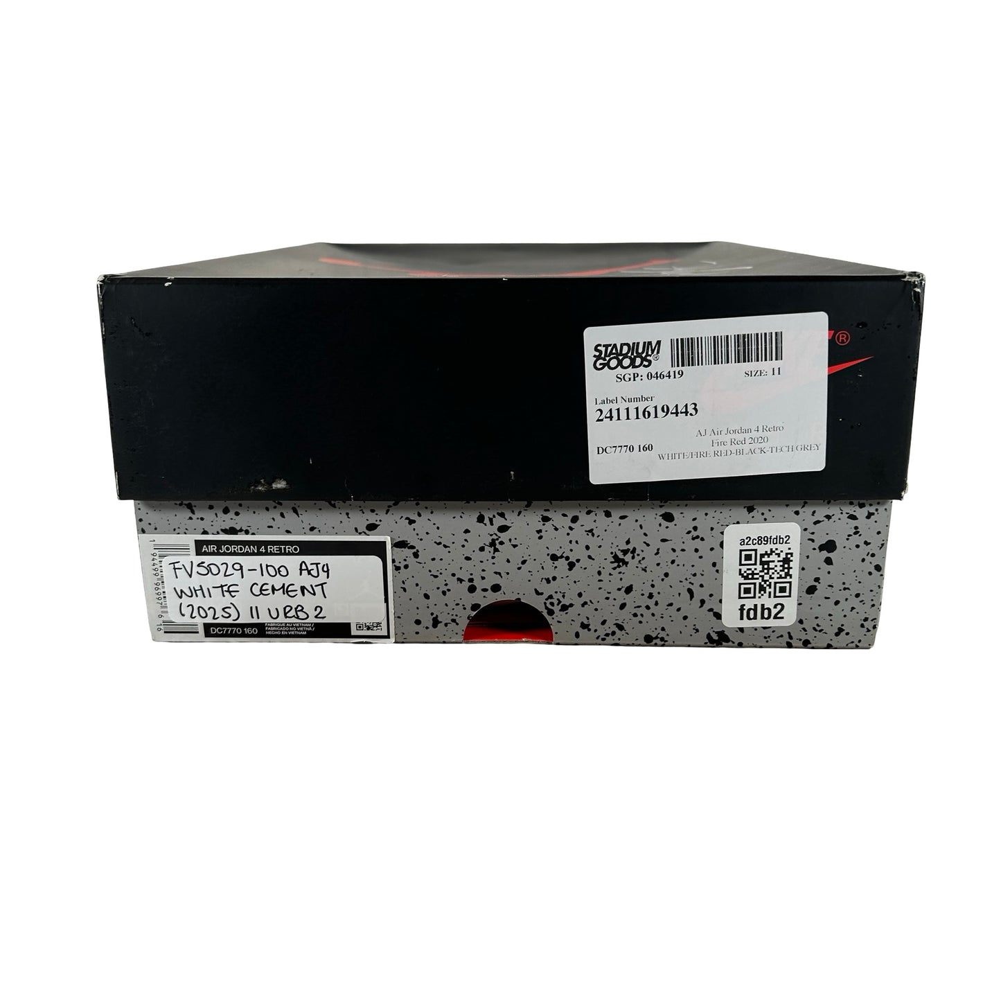 FV5029 100 Jordan 4 Retro White Cement (2025) [USED] - 11 M (Used2) (Replace Box2)