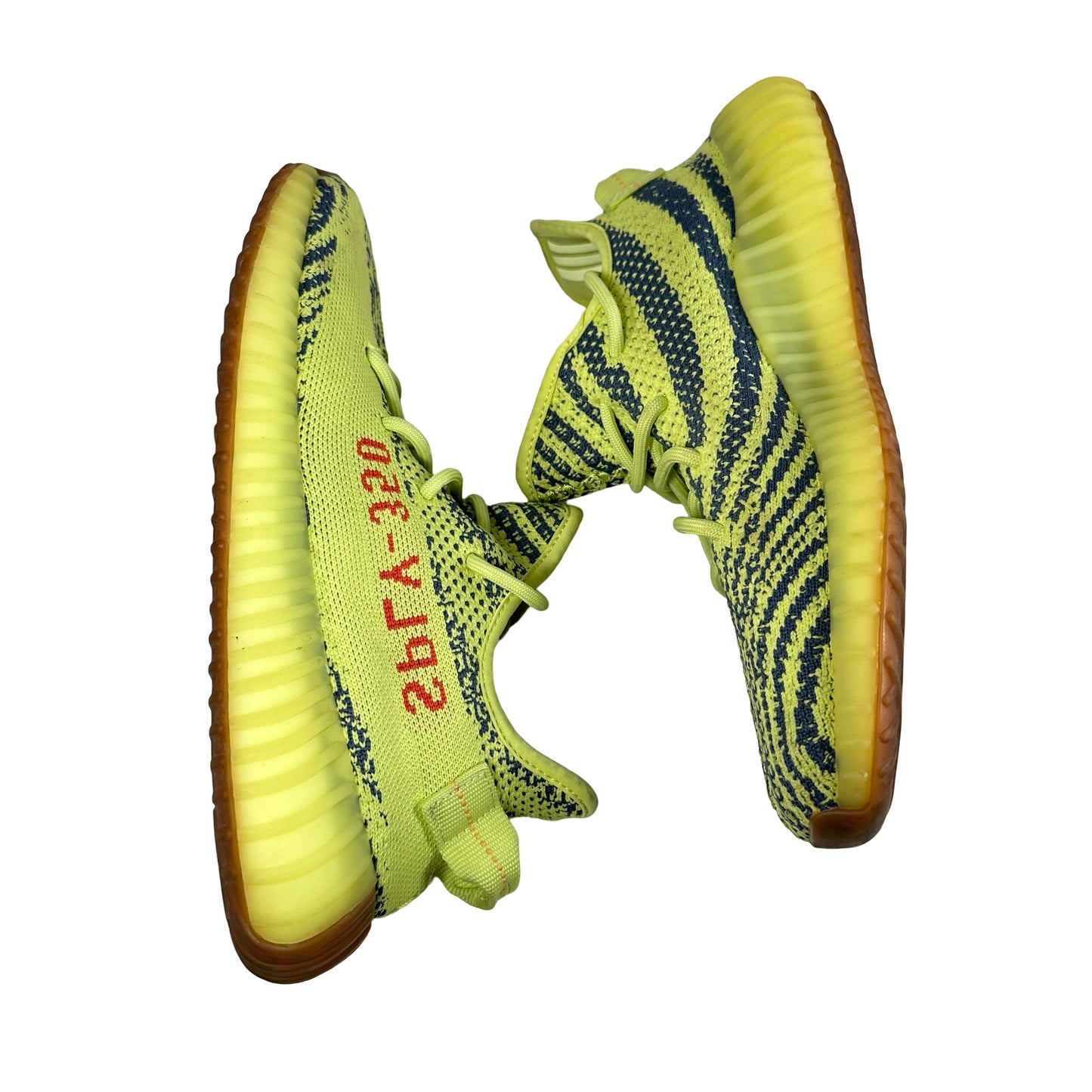 B37572 adidas Yeezy Boost 350 V2 Semi Frozen Yellow [USED] - 7.5 M (Used) (No Box)