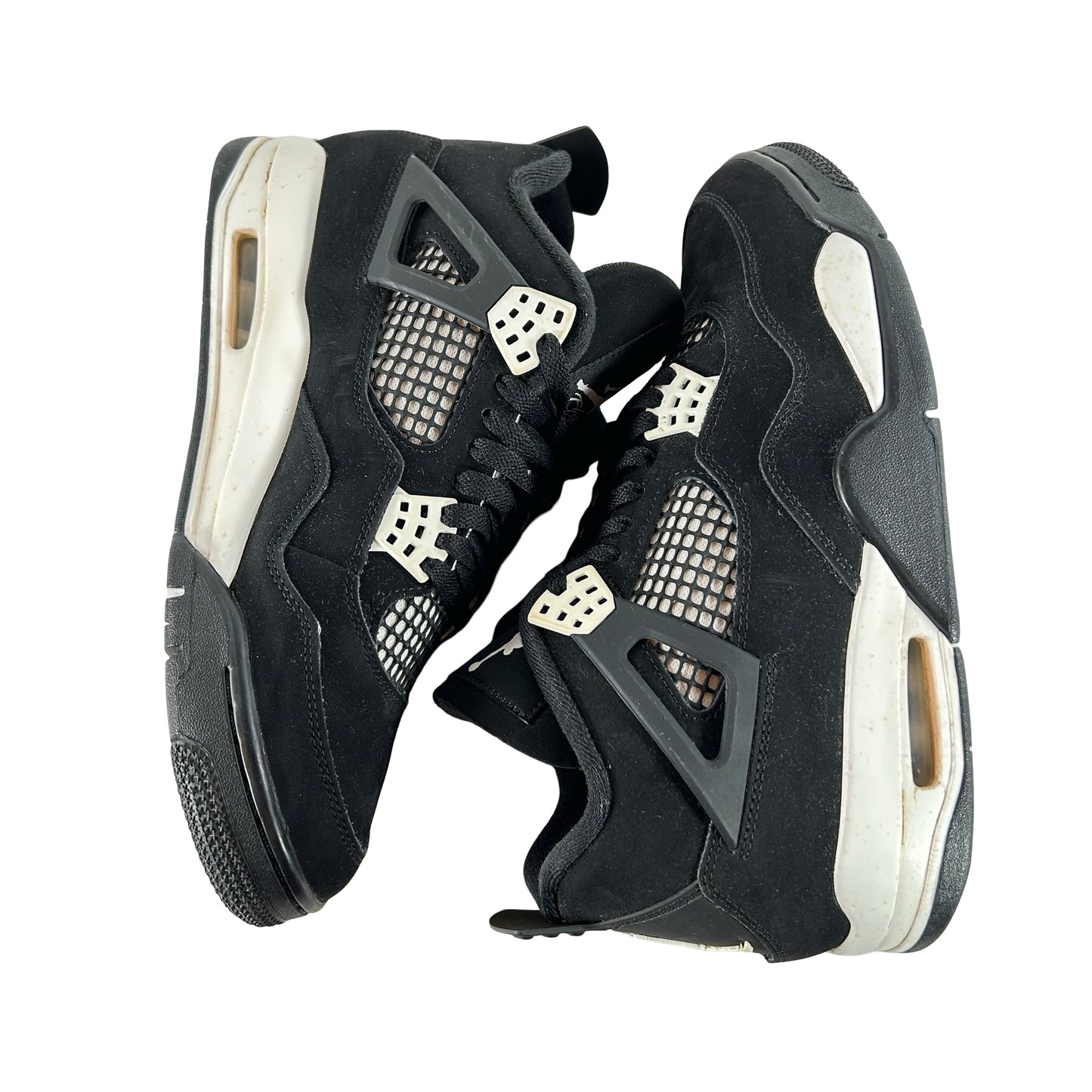 FQ8138 001  Jordan 4 Retro White Thunder [USED] - 9.5 M (Used13)