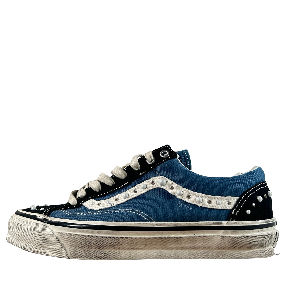 VN000E8VYA6 Vans LX Old Skool 36 Pearlized Pack Black Navy [USED] - 9.5 M (Used)
