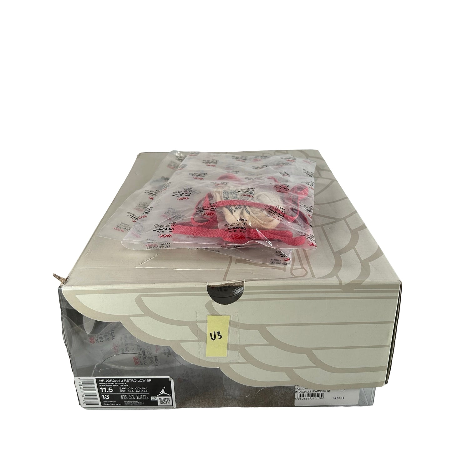 DJ4375 106 Jordan 2 Retro Low SP Off-White White Red [USED] - 11.5 M (Used3)