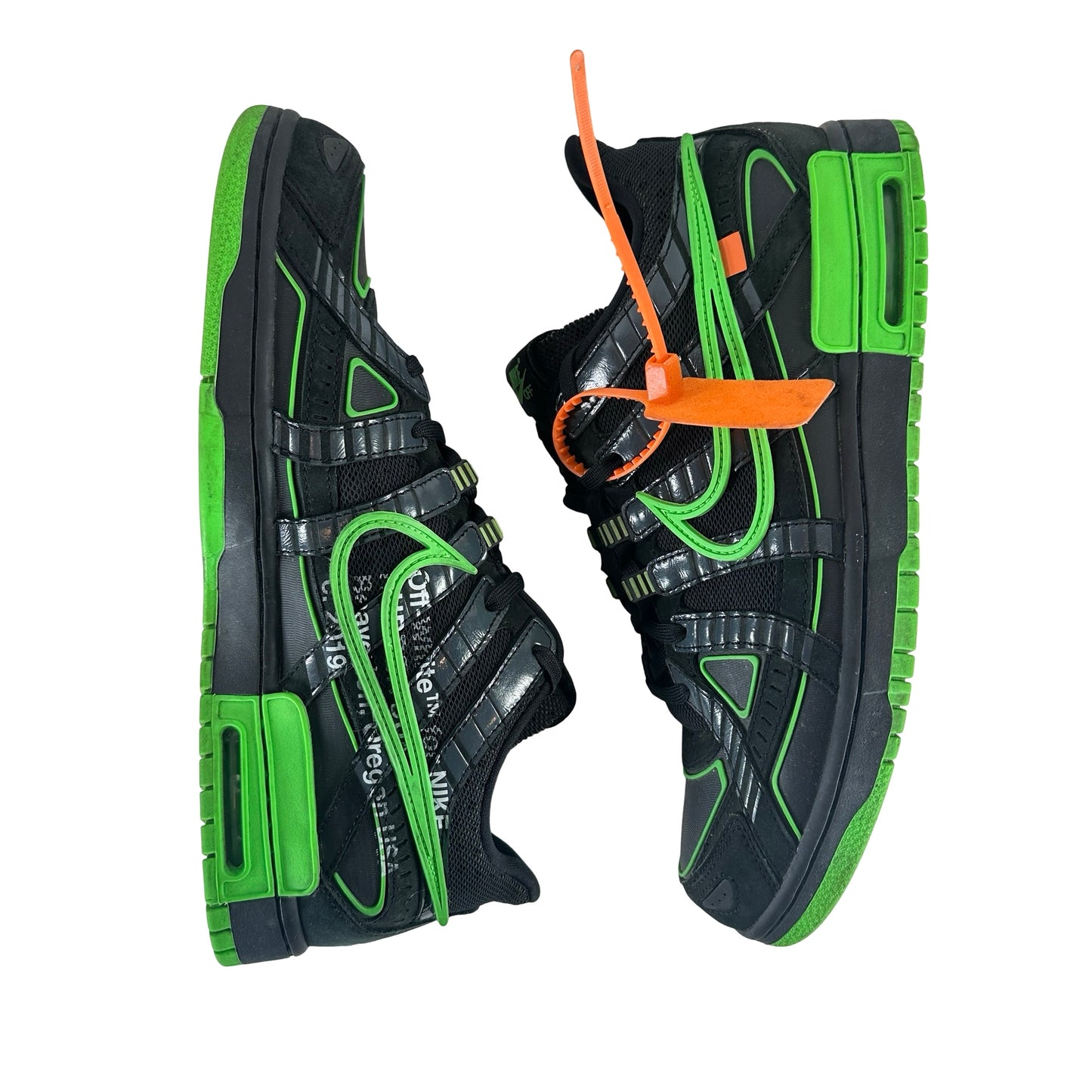 CU6015 001 Nike Air Rubber Dunk Off-White Green Strike [USED] - 12 M (Used2)