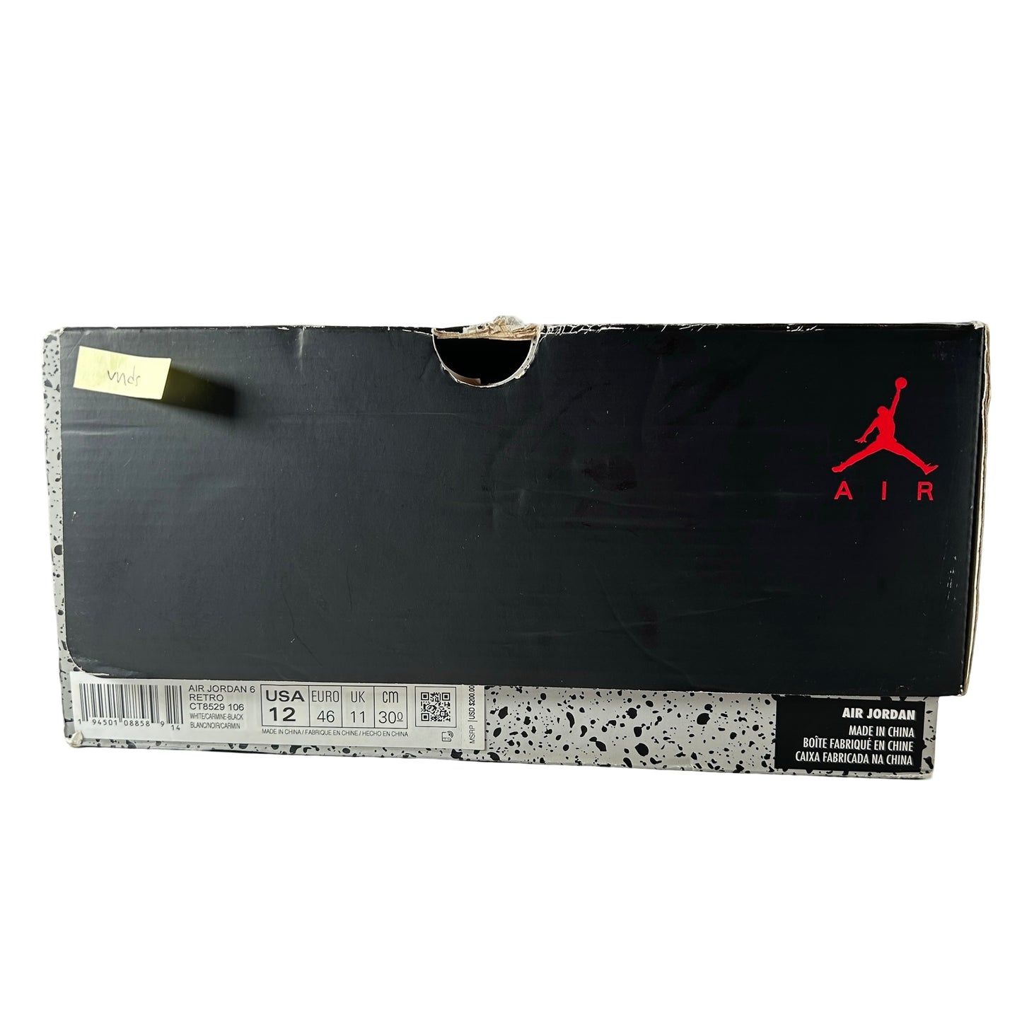 CT8529 106 Jordan 6 Retro Carmine (2021) [USED] - 12 M (VNDS)