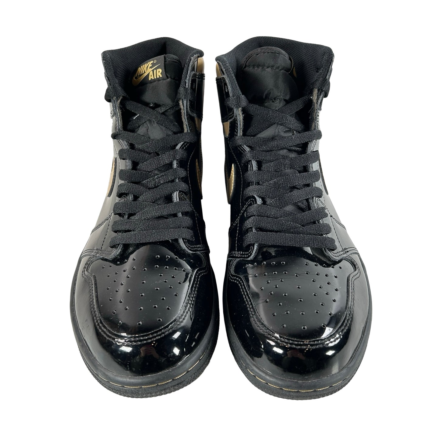 555088 032 Jordan 1 Black/Gold [USED] - 10.5 M (Used)