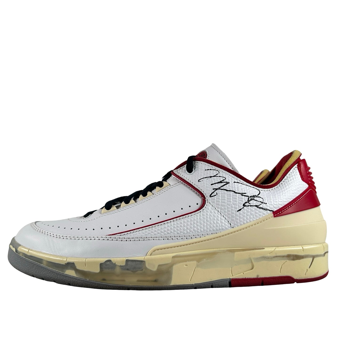 DJ4375 106 Jordan 2 Retro Low SP Off-White White Red [USED] - 11 M (Used)