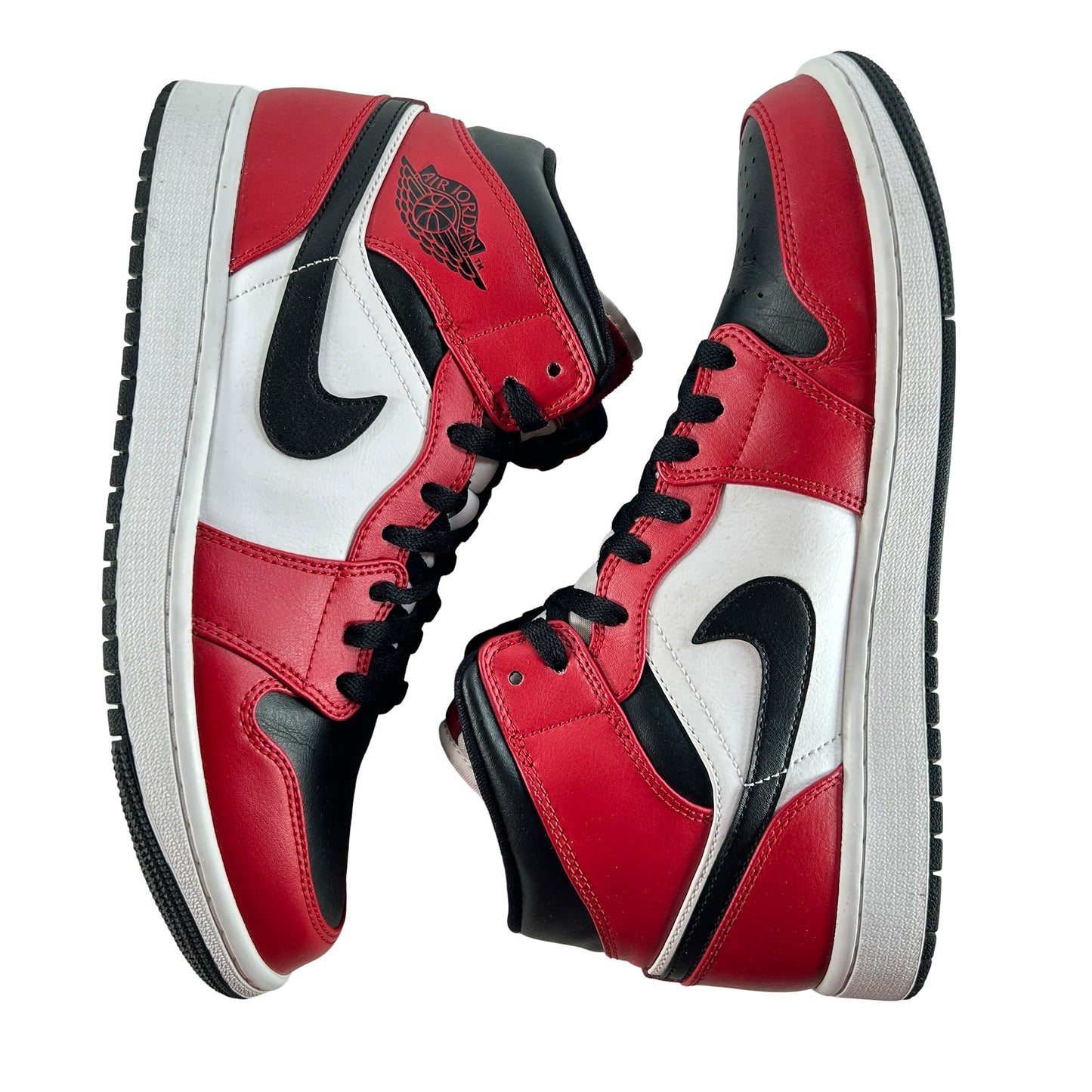 554724 069 Jordan 1 Mid Chicago Toe [USED] - 9.5 M (Used)