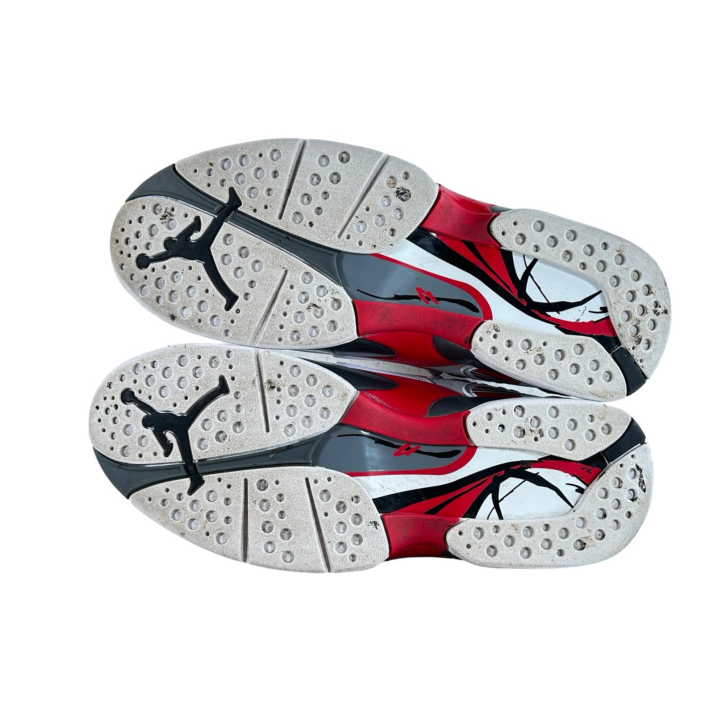 305381 100 Jordan 8 Retro White True Red (2025) [USED] - 9 M (Used5)