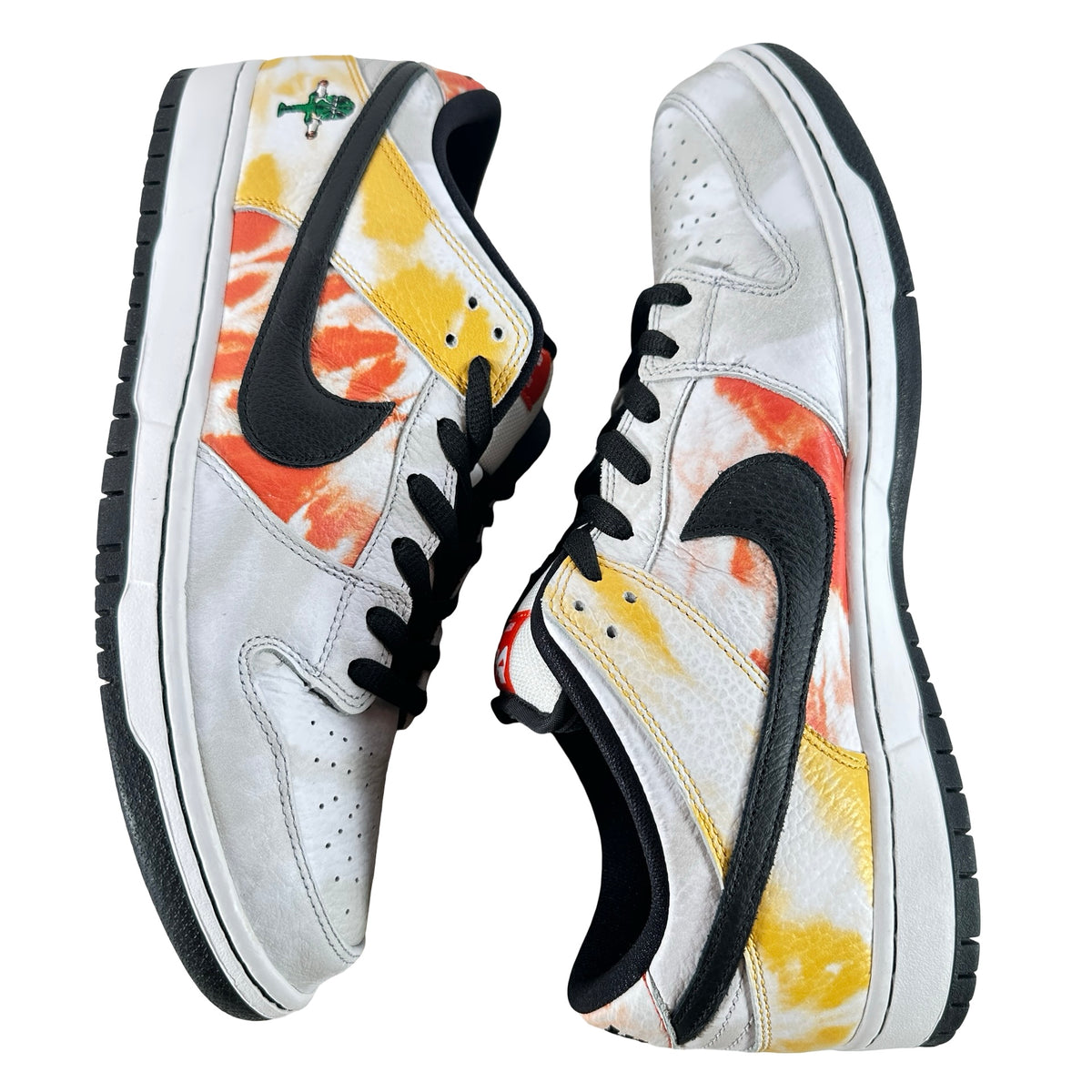 BQ6832 101 Nike SB Dunk Low Raygun Tie-Dye White [USED] - 12 M (Used)