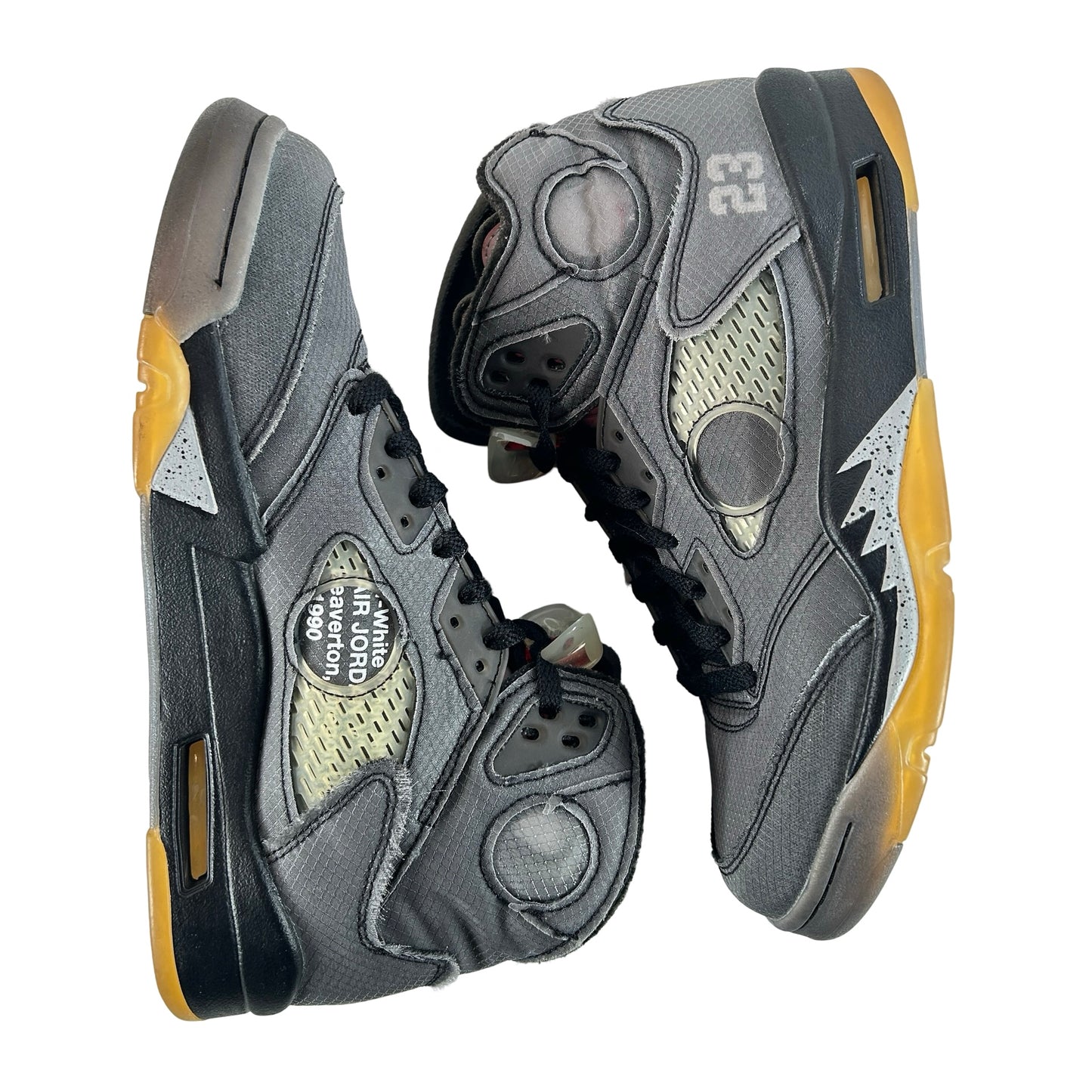 CT8480 001 Jordan 5 Off-White Black [USED] - 8.5 M (VNDS)