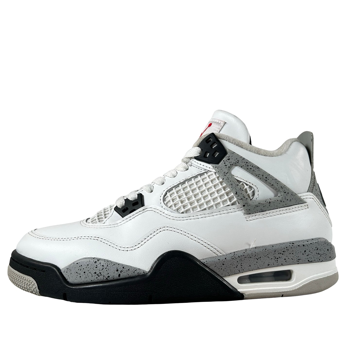 IB4171 100 Jordan 4 Retro White Cement (2025) (GS) [USED] - 7 Y (Used) (No Box) (No Insoles)