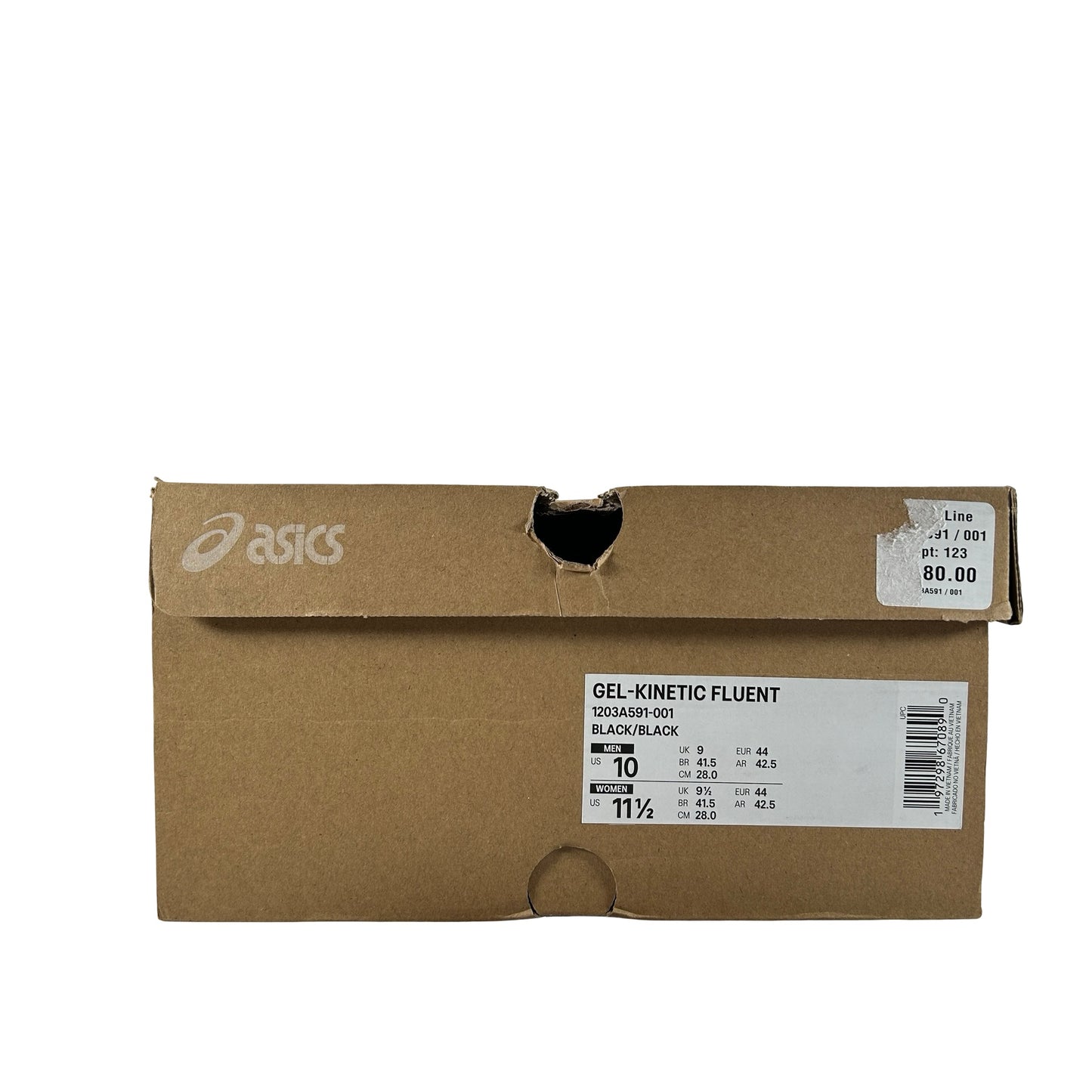 1203A591 001 ASICS Gel-Kinetic Fluent Black Gold [USED] - 10 M (Used)