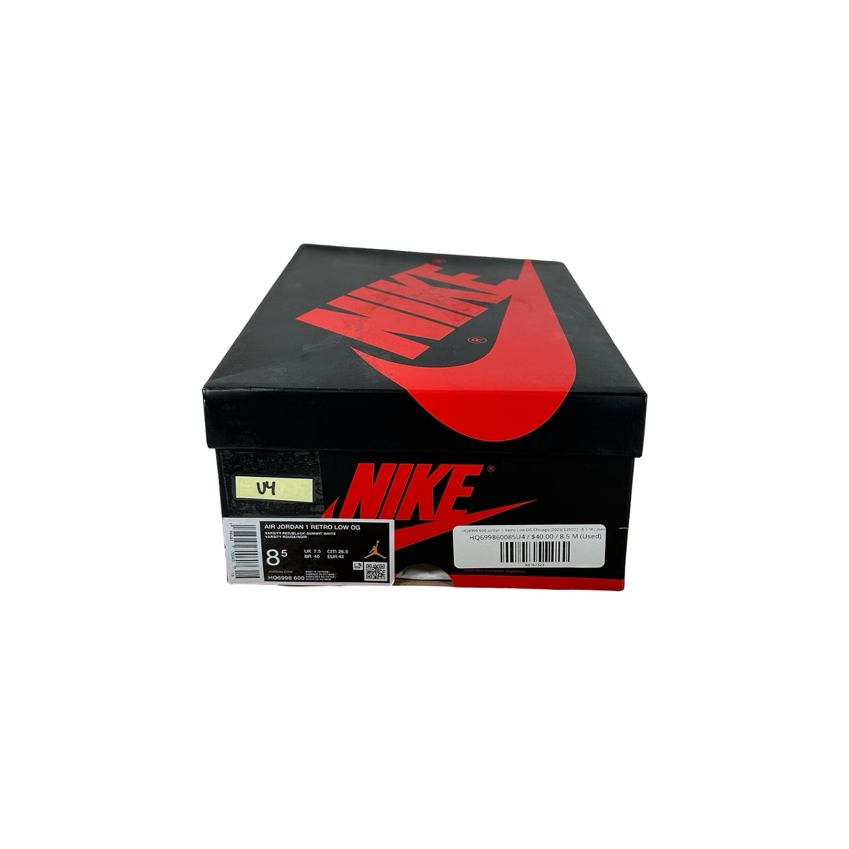 HQ6998 600 Jordan 1 Retro Low OG Chicago (2025) [USED] - 8.5 M (Used4)