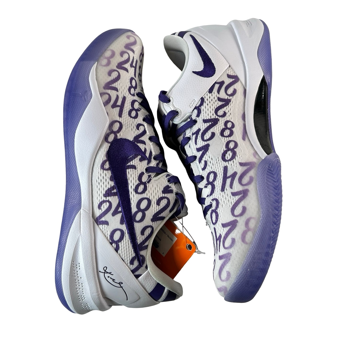 FQ3549 100 Nike Kobe 8 Protro Court Purple - 10 M (Yellowing)