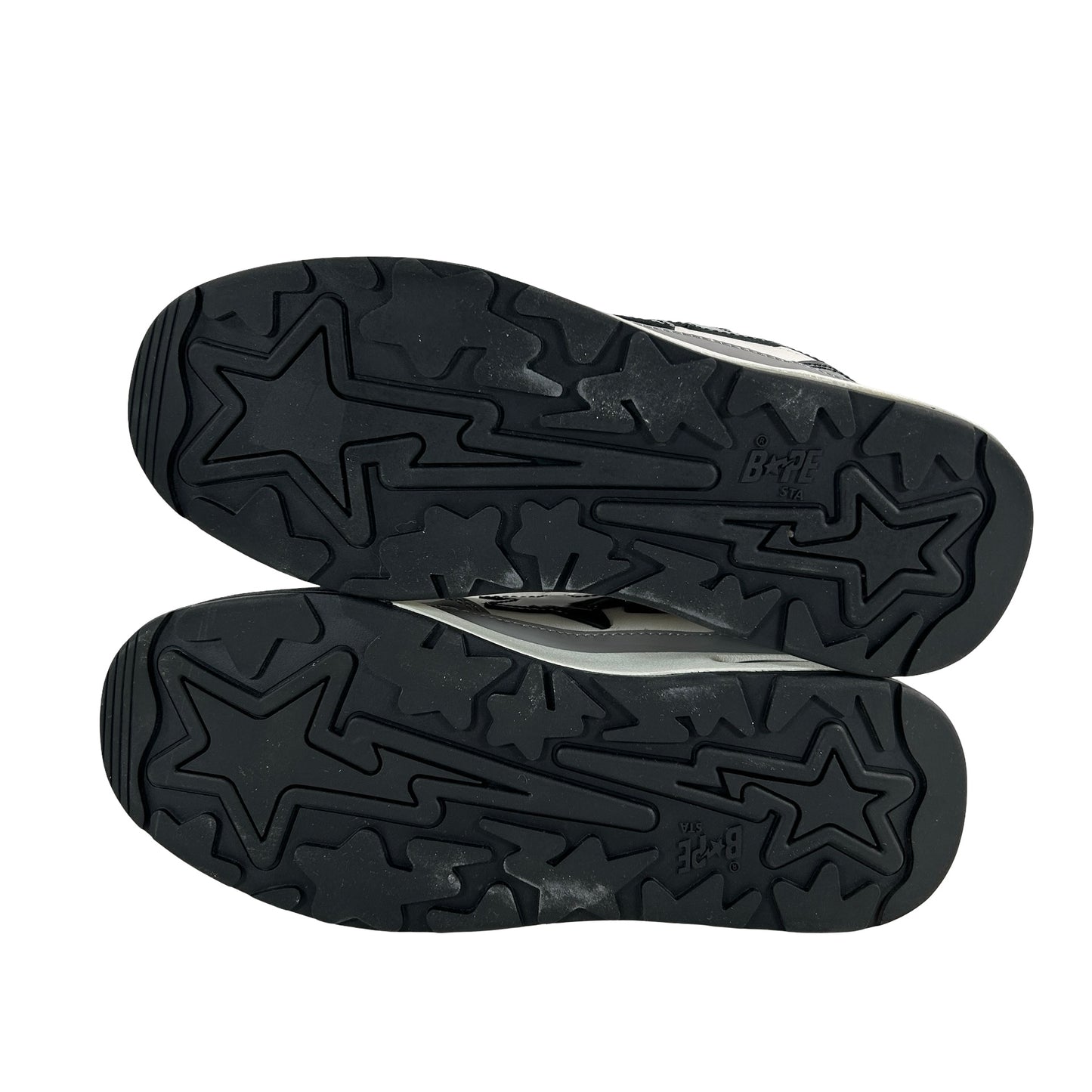 0ZXSHW291009KBKZ A Bathing Ape Bape Road Sta Black White [USED] - 5 M (VNDS)