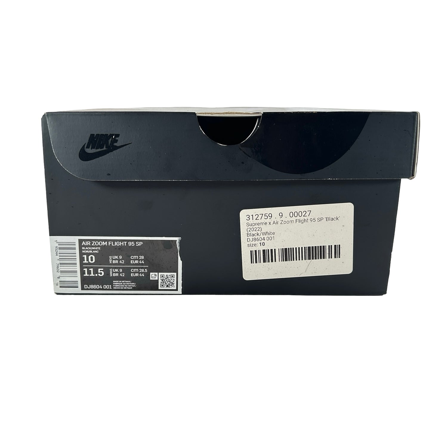 DJ8604 001 Nike Air Zoom Flight 95 SP Supreme Black [USED] - 10 M (Used)