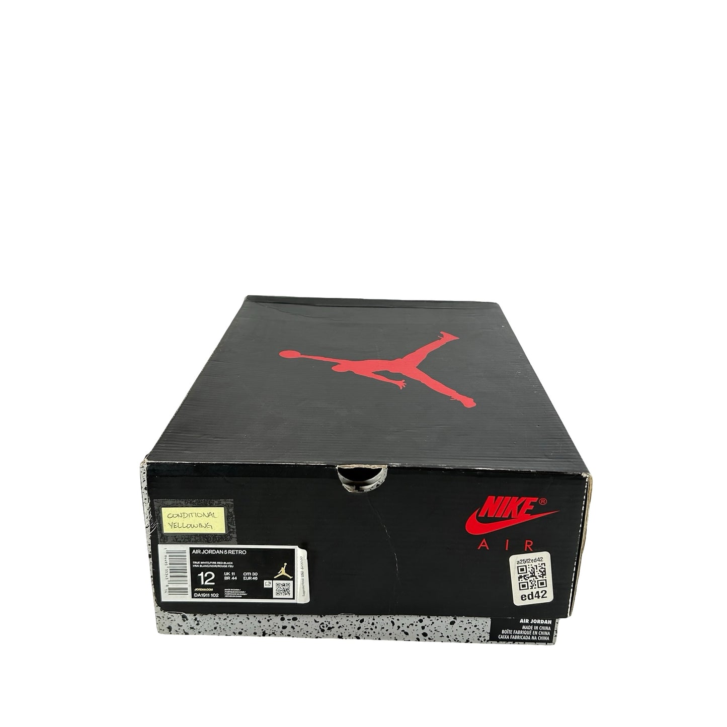 DA1911 102 Jordan 5 Fire Red [CONDITIONAL] - 12 M (Slight Yellowing)