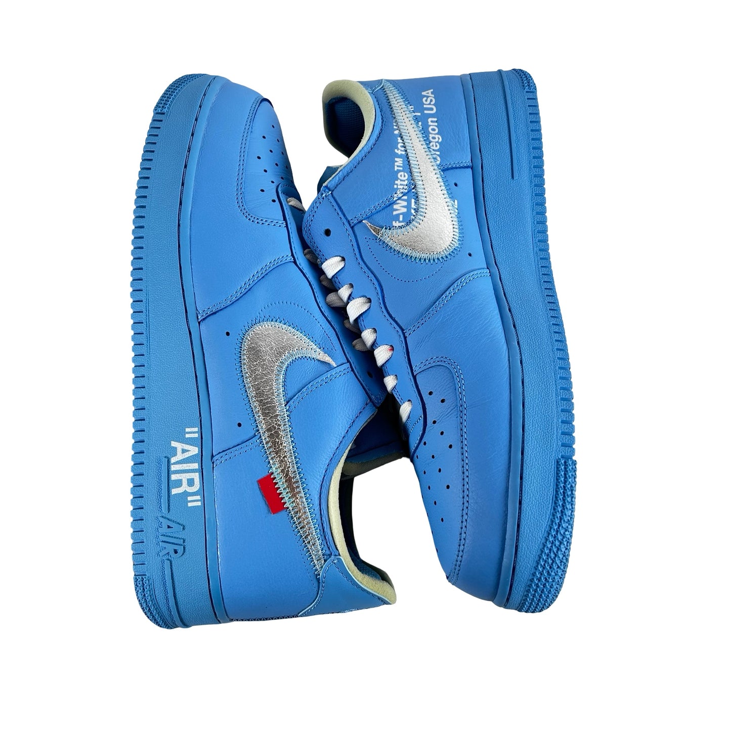 CI1173 400 Off White Nike Air Force 1 Low '07 MCA University Blue [USED] - 11.5 M (Used)