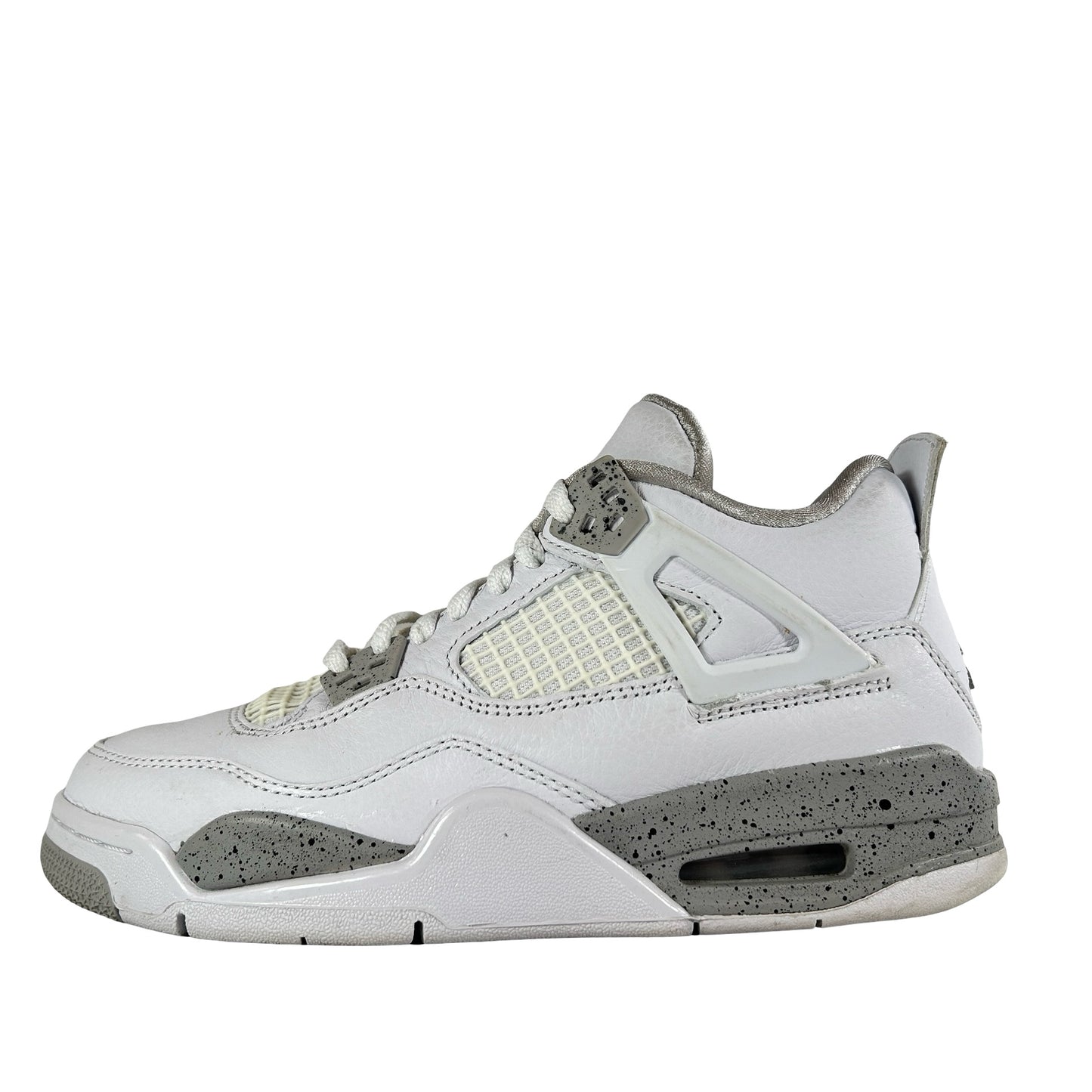 DJ4699 100 Jordan 4 Retro White Oreo (2021) (GS) [USED] - 5 Y (Used)