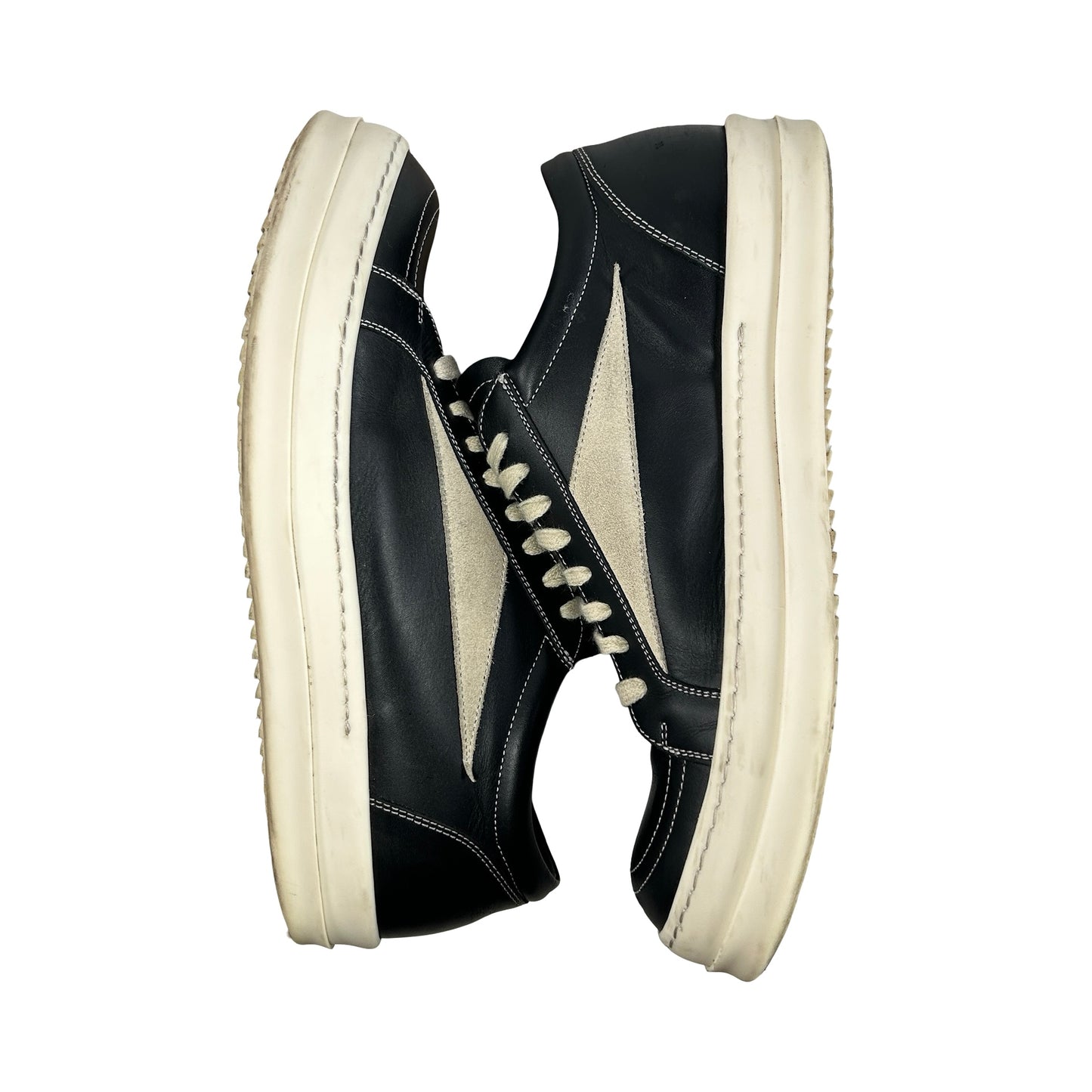 Rick Owens Leather Vintage Low-Top Sneakers [USED] - 42 (Used) (No Box)