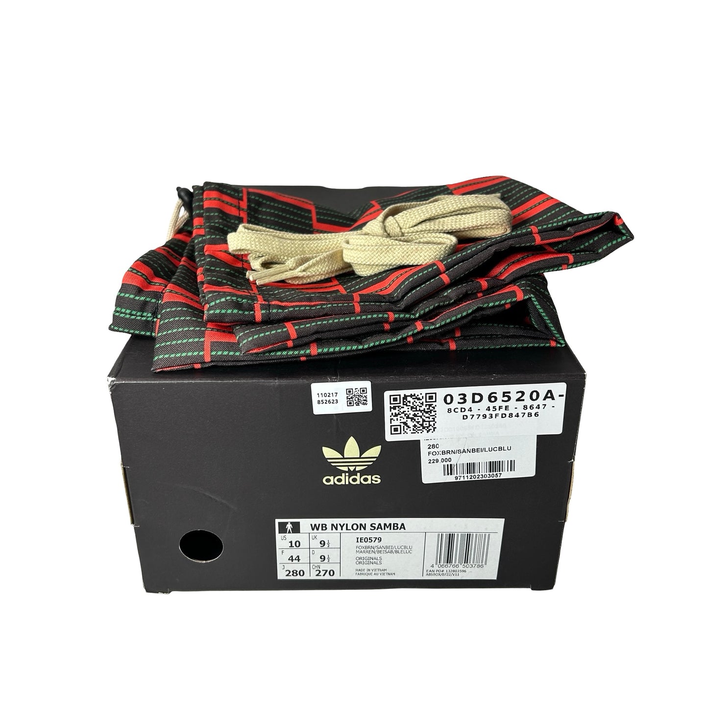 IE0579 adidas Samba Nylon Wales Bonner Fox Brown [USED] - 10 M (Used)