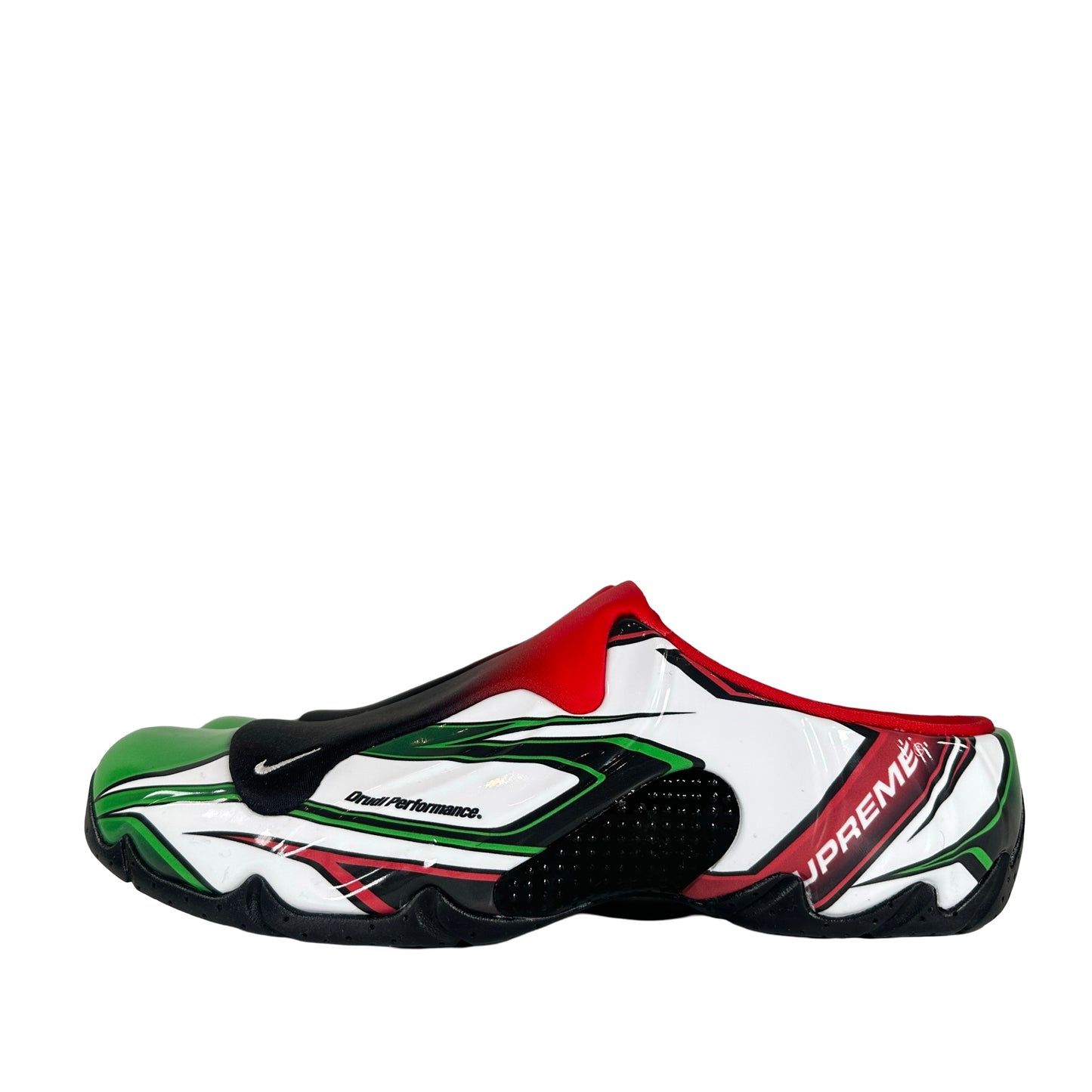 FN0289 100 Nike Clogposite Supreme White Gym Red Green [USED] - 10.5 M (Used)