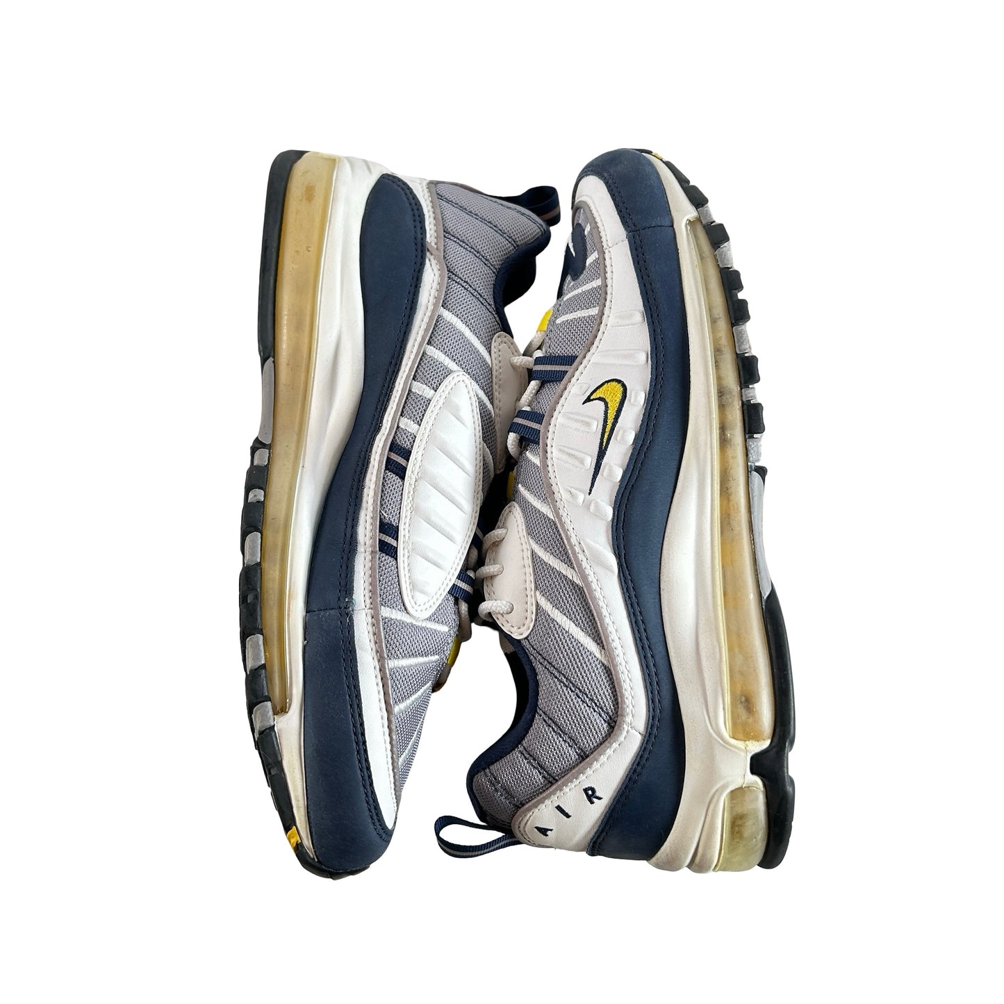 640744 105 Nike Air Max 98 Tour Yellow Grey [USED] - 9.5 M (Used)