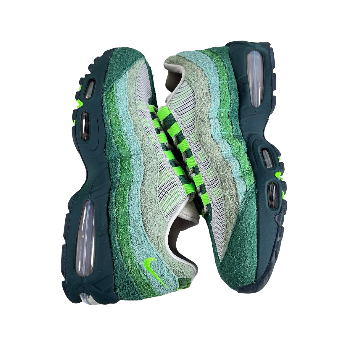 IQ3986 300 Nike Air Max 95 Big Bubble Ducks of a Feather Oregon Ducks The Woods [USED] - 8.5 M (Used2
