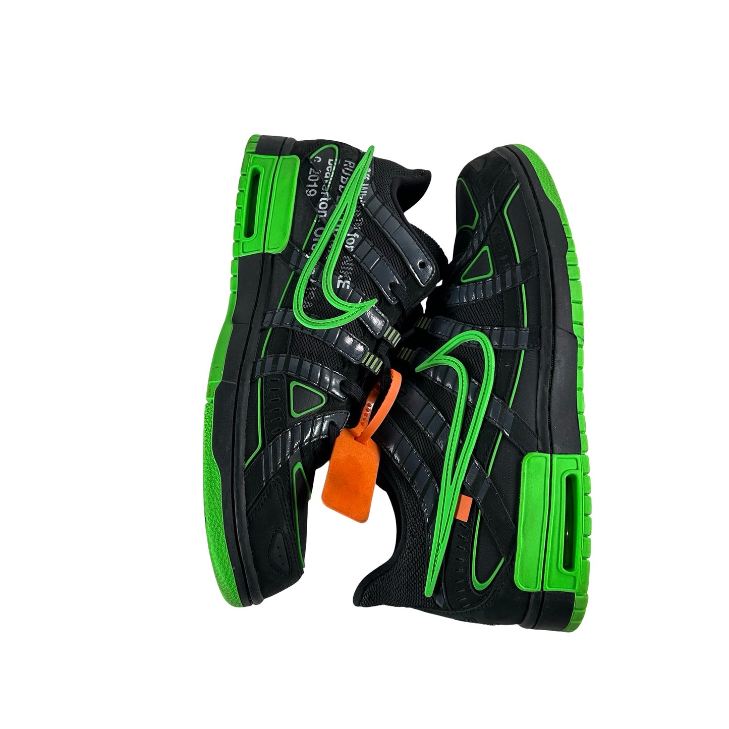 CU6015 001 Nike Air Rubber Dunk Off-White Green Strike [USED] - 13 M (Used) (No Box)